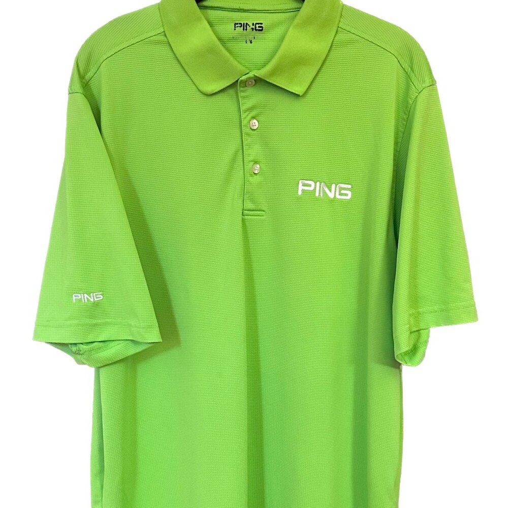 PING Golf Men's Polo Shirt Neon Green L